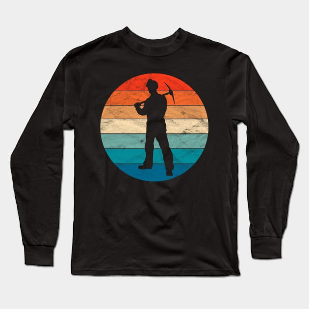 Vintage Coal Miner Long Sleeve T-Shirt by ChadPill